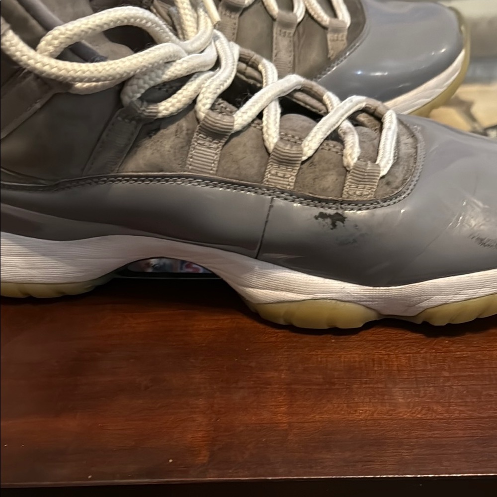 Jordan Gray High-Top Sneakers with White Laces - Picture 8 of 8